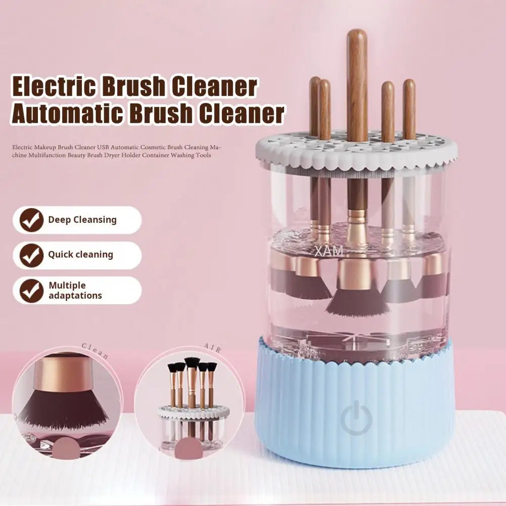 Automatic Makeup Brush Cleaner USB Electric Cosmetic Brush Cleaning Machine Beauty Brush Dryer Container Washing Tools