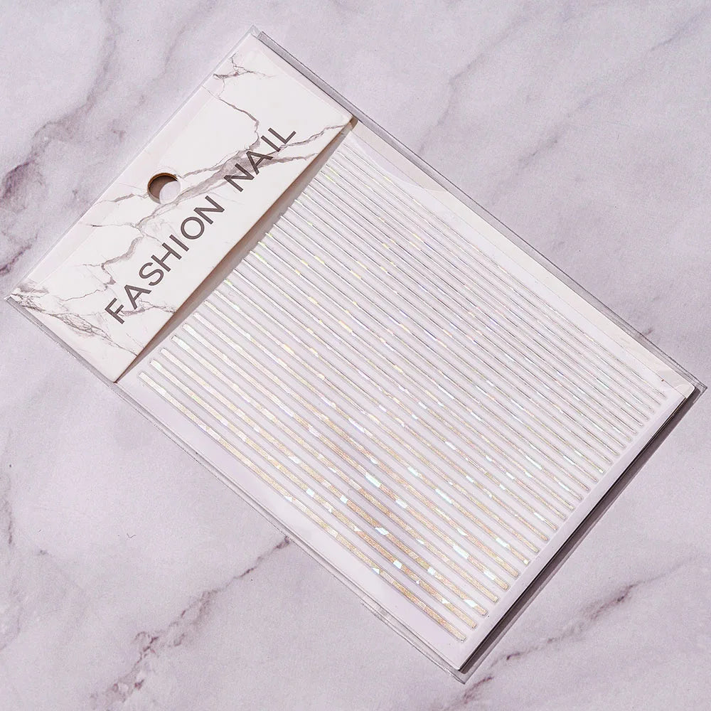 Sliver Nails Stickers Metallic Feel