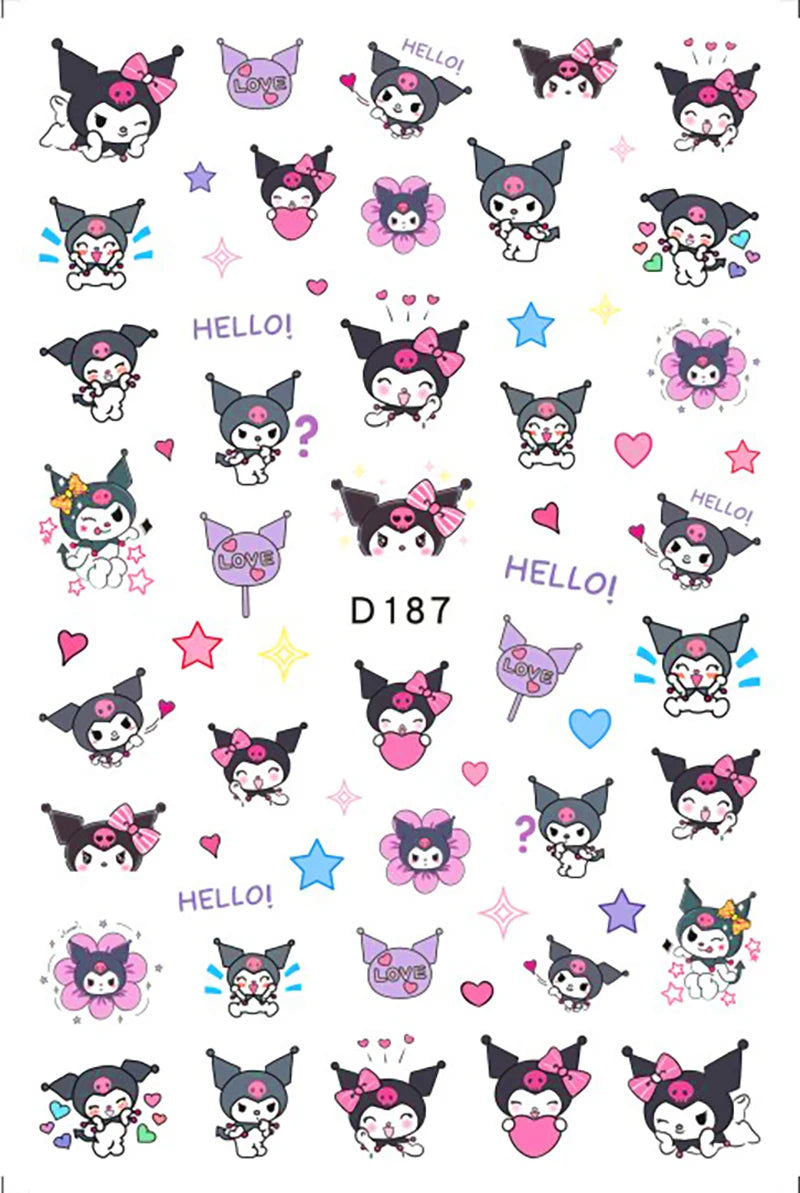 Pokémon Nail Stickers 3D