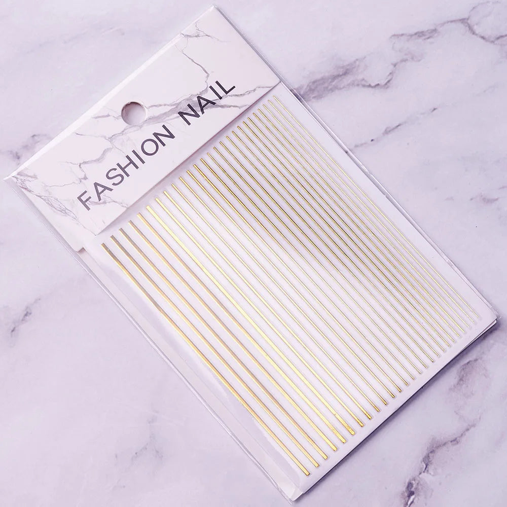 Sliver Nails Stickers Metallic Feel