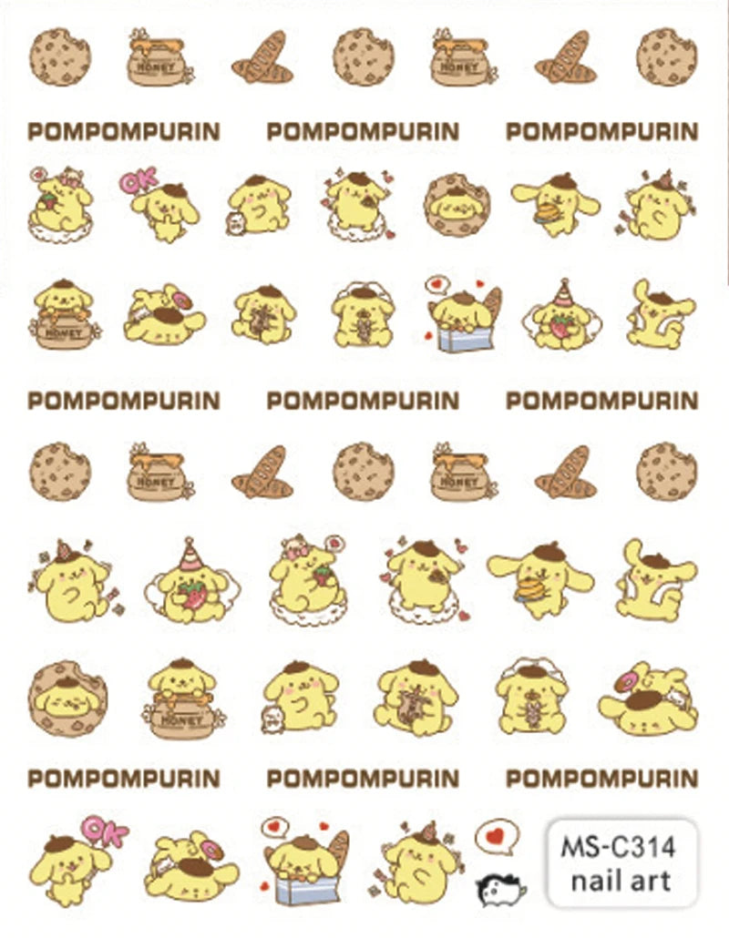 Pokémon Nail Stickers 3D