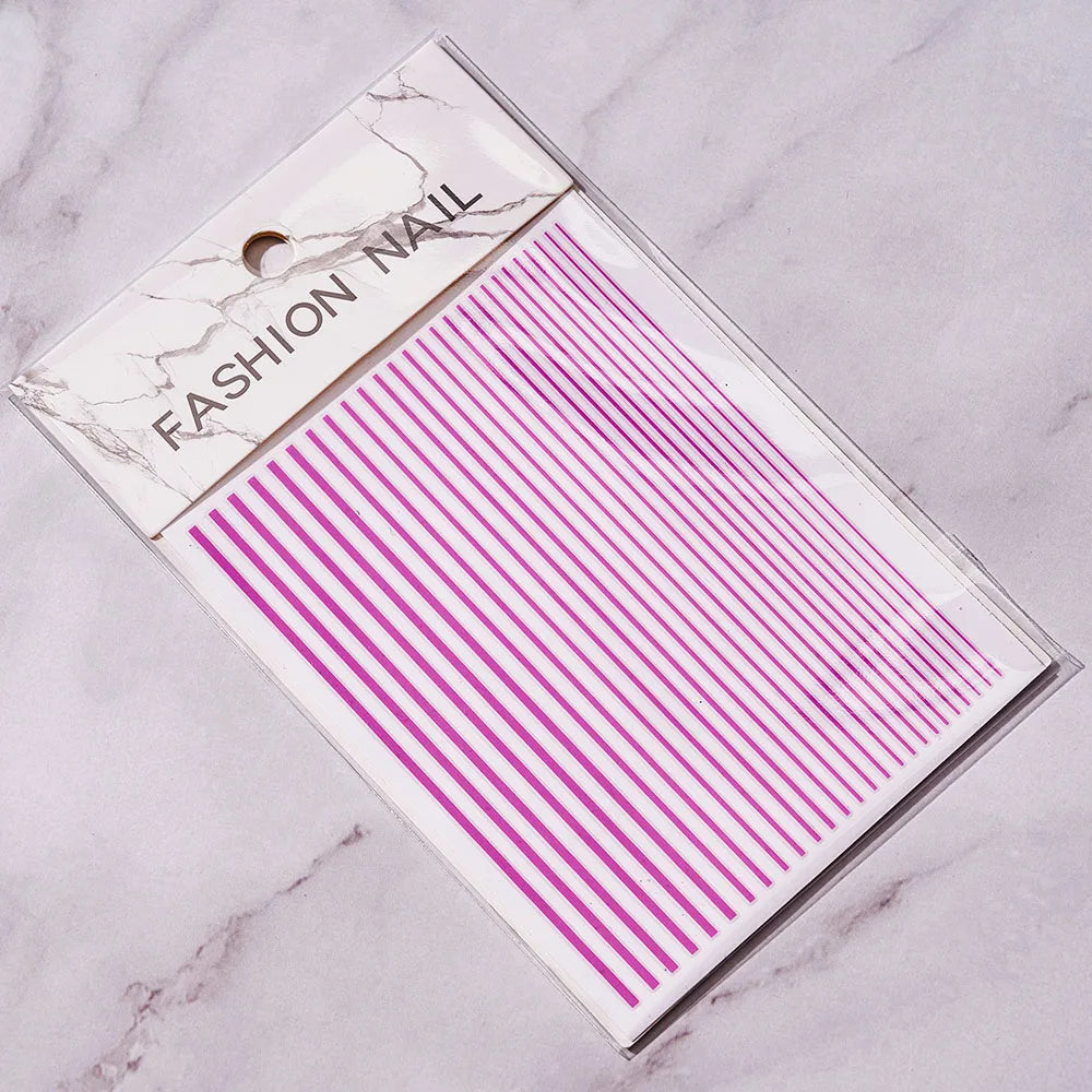 Sliver Nails Stickers Metallic Feel