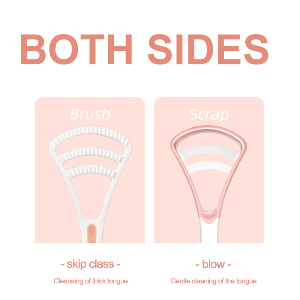 Silicone Tongue Scraper With Non-slip Handle