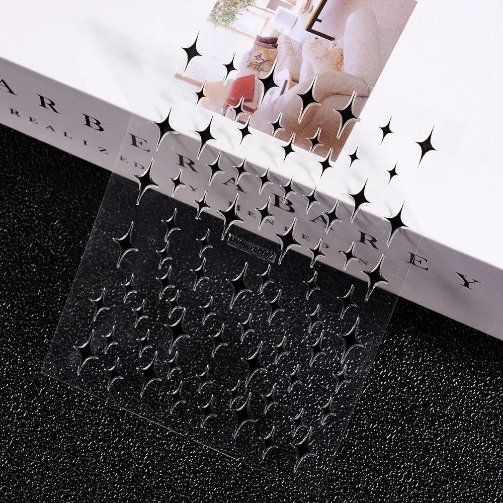 Sliver Nails Stickers Metallic Feel