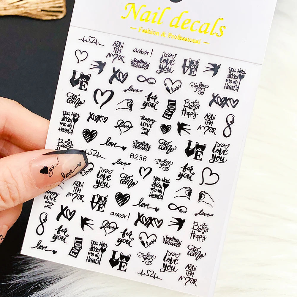 Sliver Nails Stickers Metallic Feel