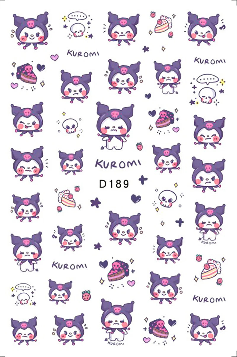 Pokémon Nail Stickers 3D