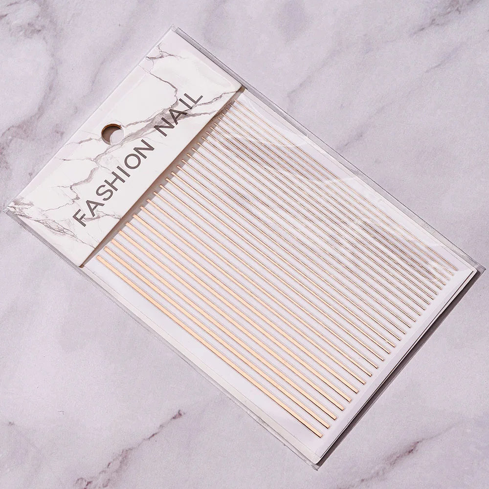 Sliver Nails Stickers Metallic Feel
