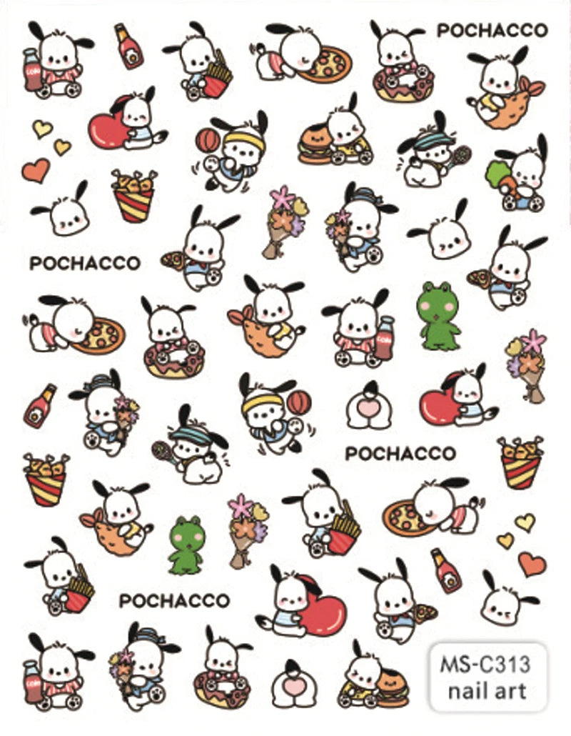 Pokémon Nail Stickers 3D