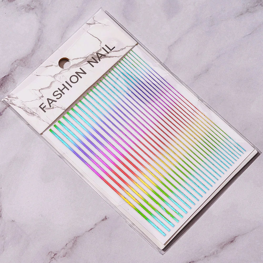 Sliver Nails Stickers Metallic Feel