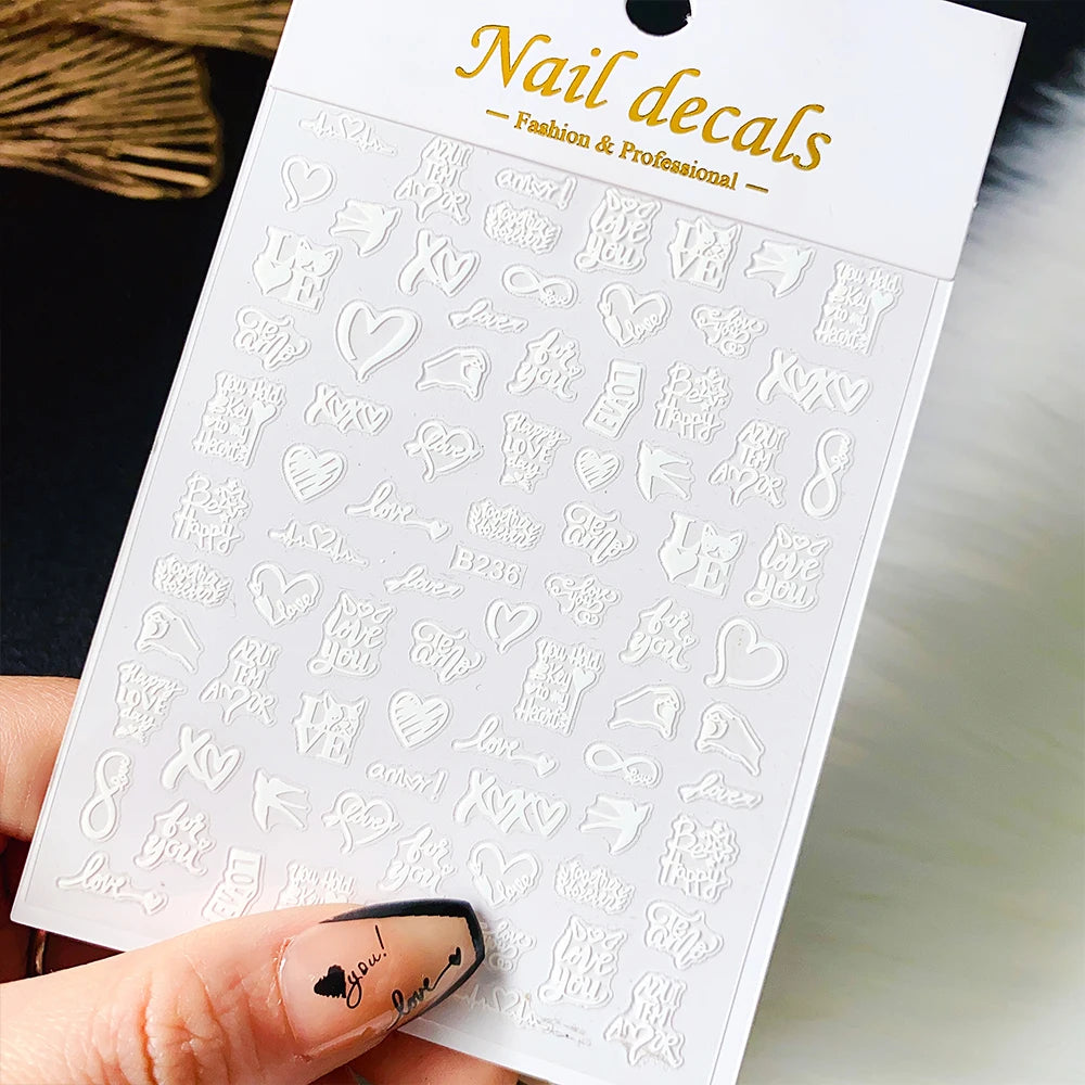 Sliver Nails Stickers Metallic Feel