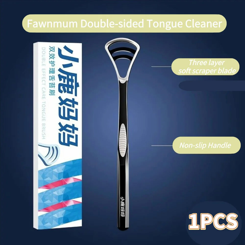 Silicone Tongue Scraper With Non-slip Handle