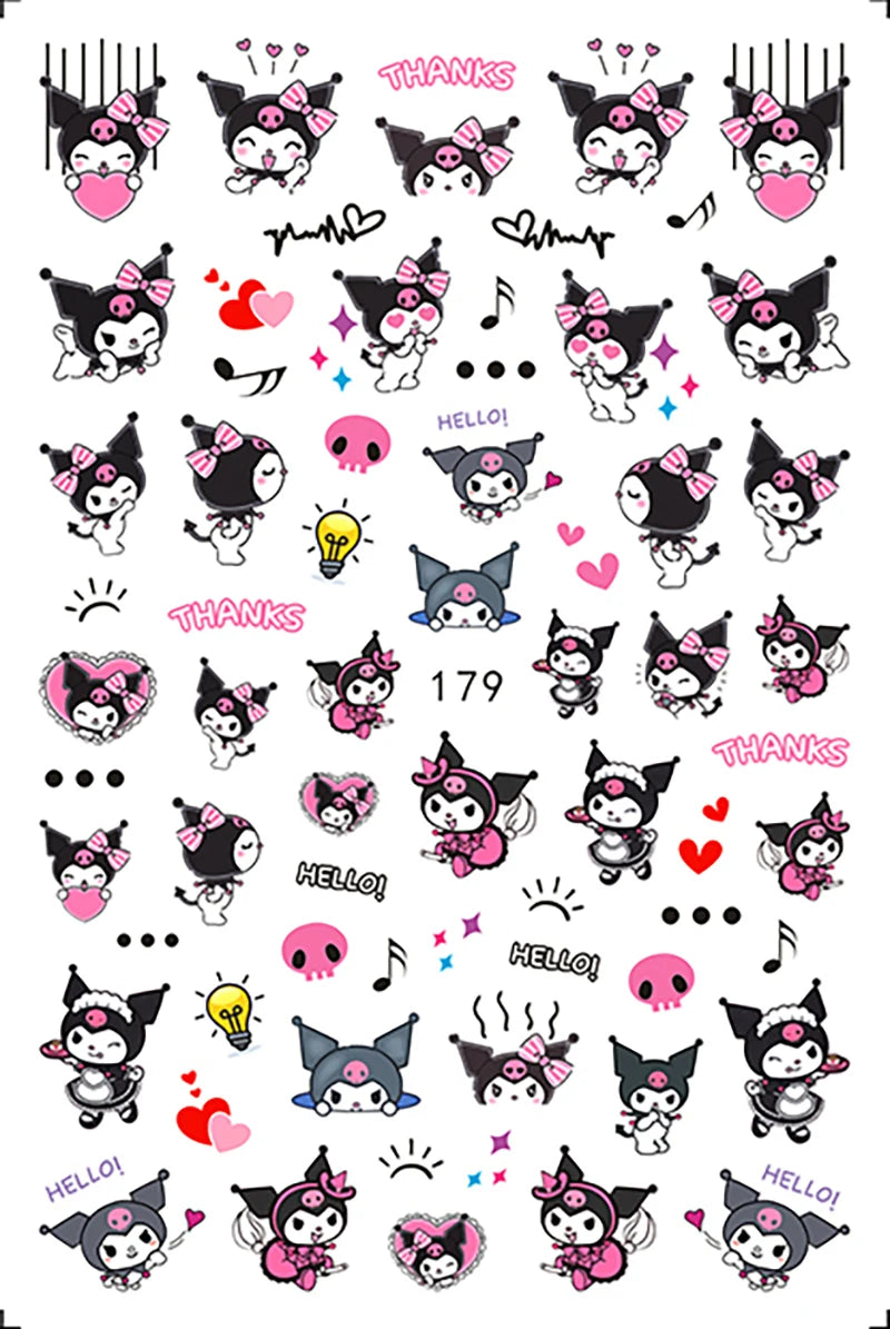 Pokémon Nail Stickers 3D