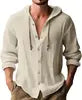 Casual Long Sleeve Hooded T-Shirt Men