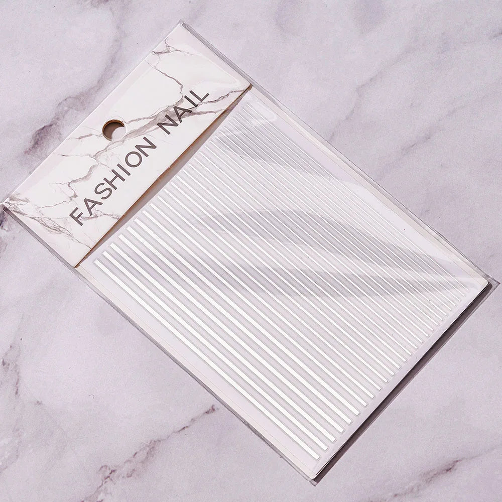Sliver Nails Stickers Metallic Feel
