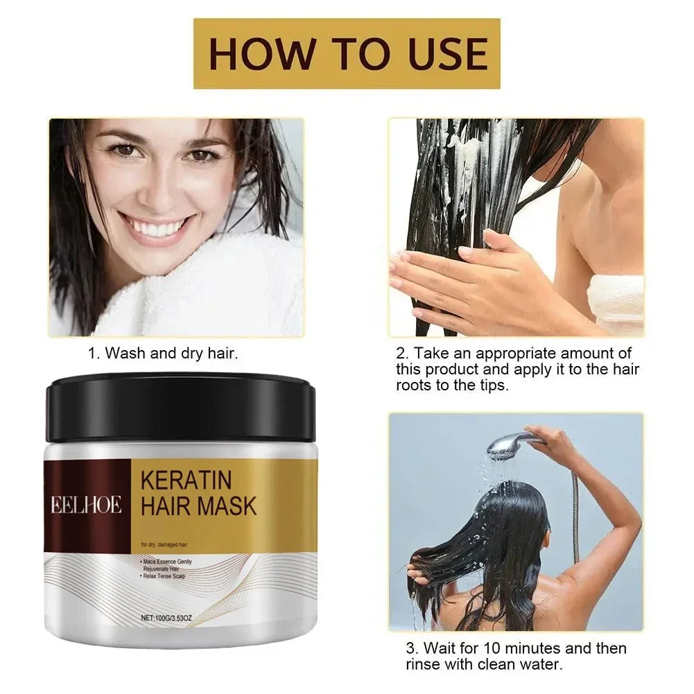 Collagen and Argan Oil Hair Mask Keratin