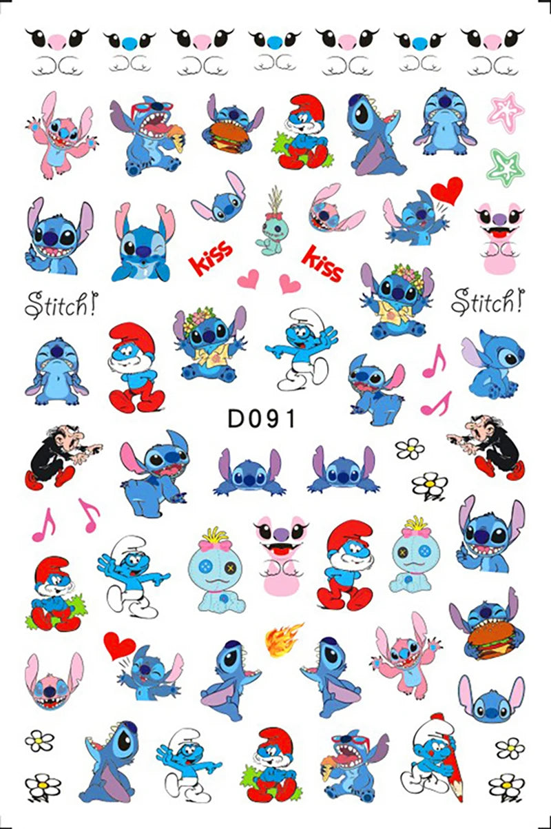 Pokémon Nail Stickers 3D