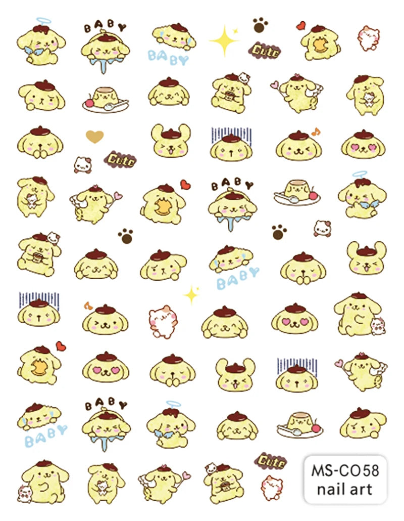Pokémon Nail Stickers 3D