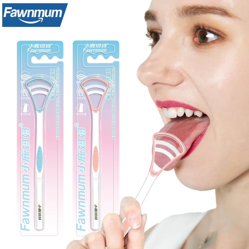Silicone Tongue Scraper With Non-slip Handle