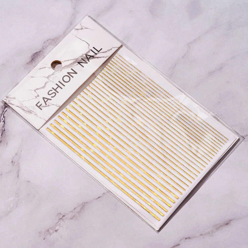 Sliver Nails Stickers Metallic Feel