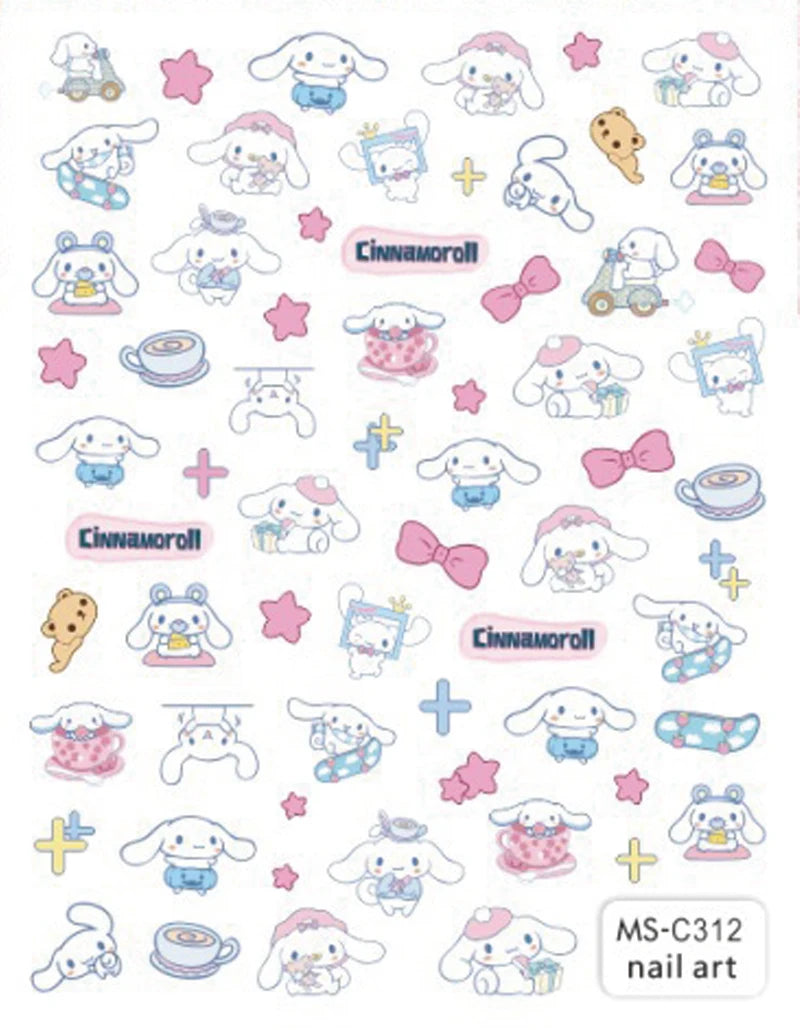 Pokémon Nail Stickers 3D