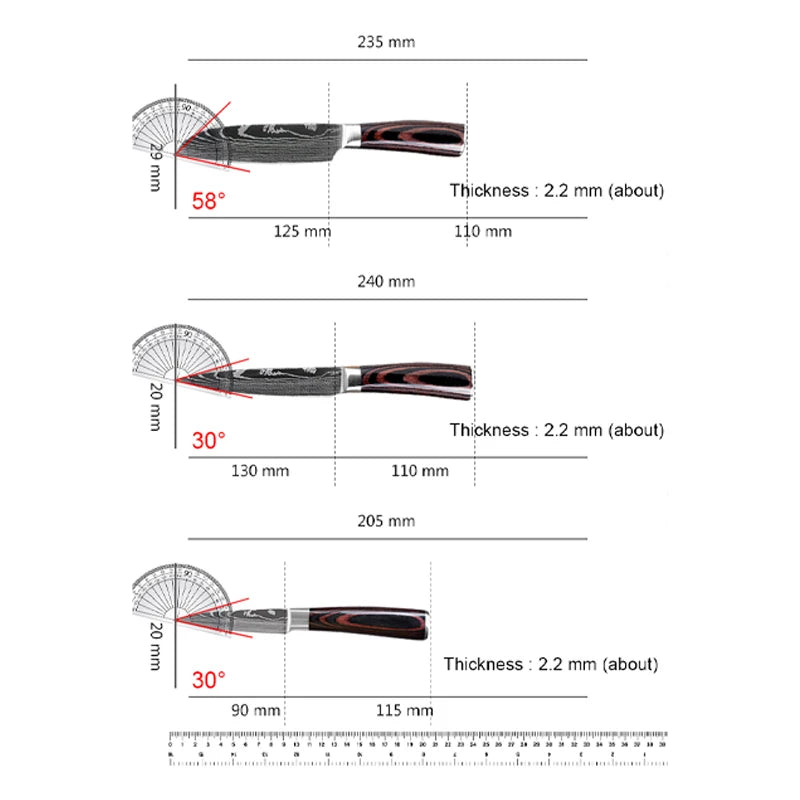 Kitchen Knives High Stainless Steel
