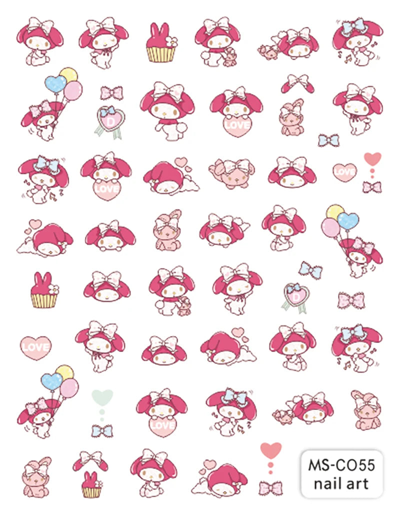 Pokémon Nail Stickers 3D