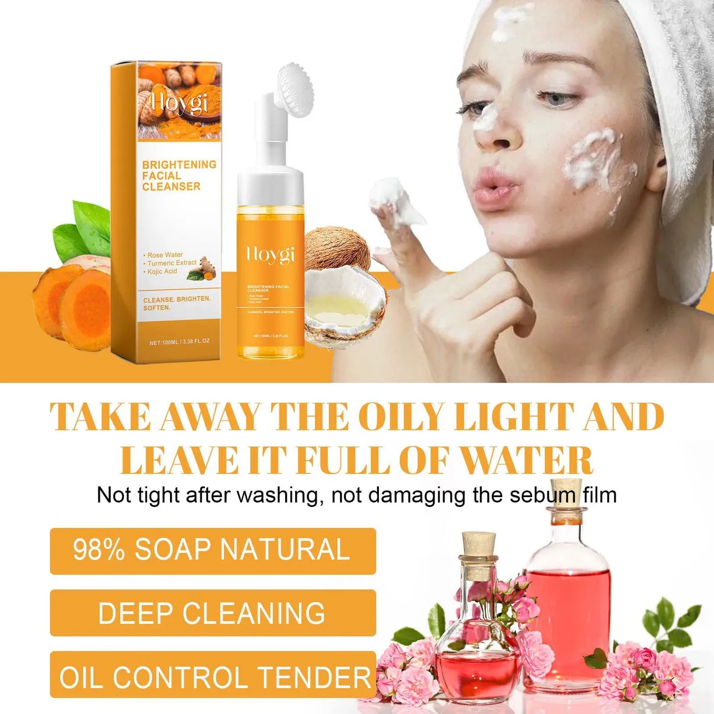 Turmeric Cleanser Oil with Vitamin C Cream