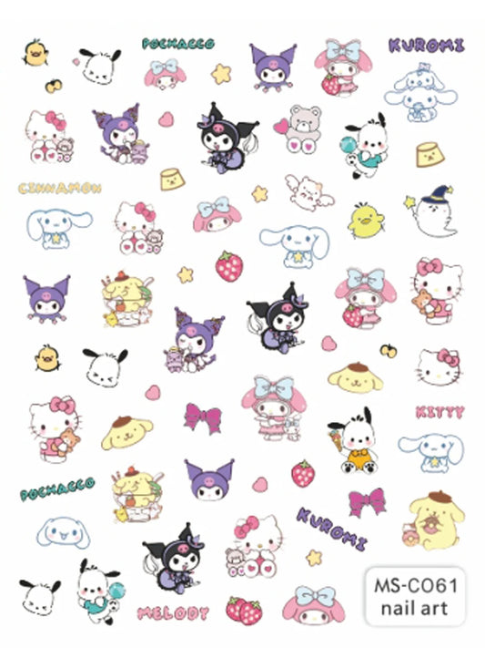 Pokémon Nail Stickers 3D
