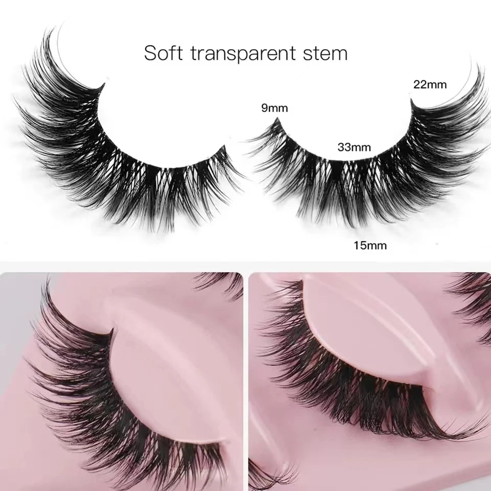 Cat Eye Lashes Faux Eyelashes  5 pairs