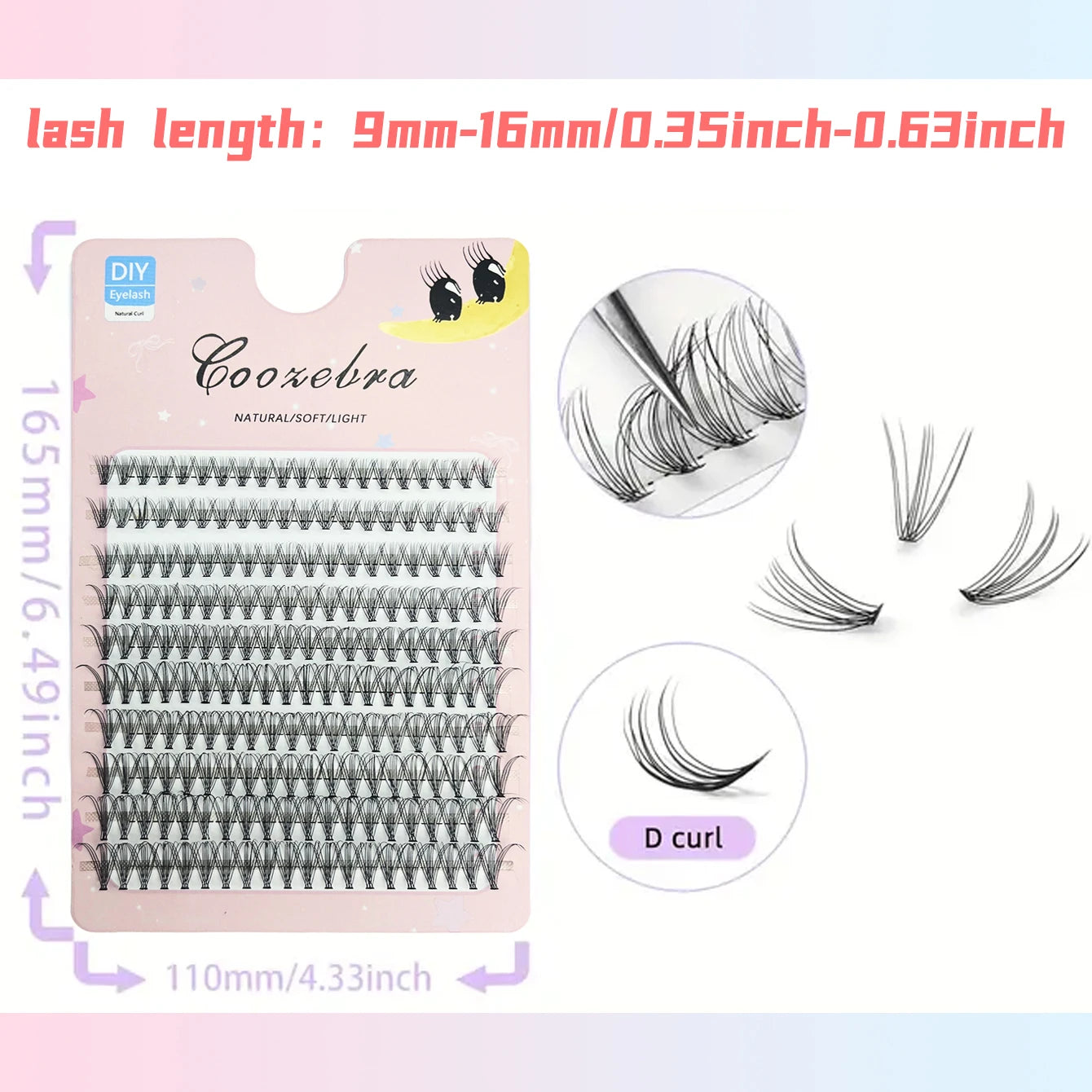 Eyelash Soft Natural Look 9-16mm