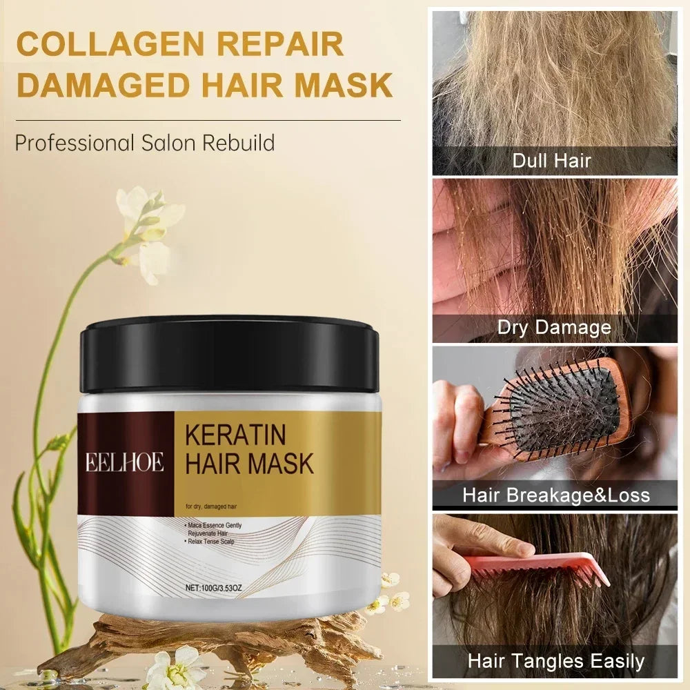 Collagen and Argan Oil Hair Mask Keratin