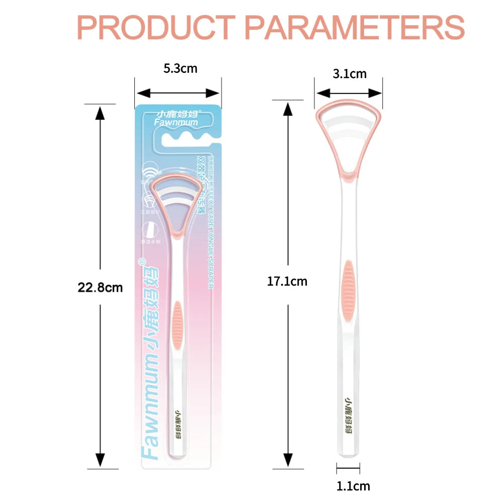 Silicone Tongue Scraper With Non-slip Handle