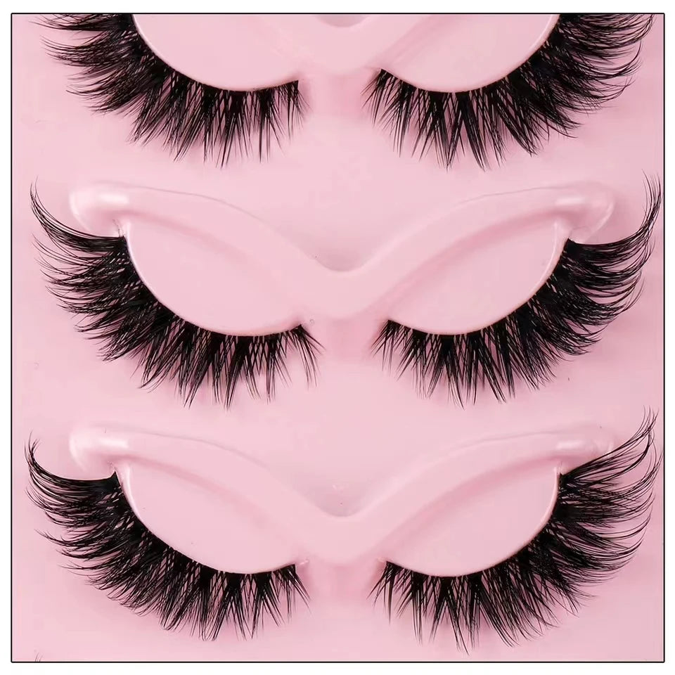 Cat Eye Lashes Faux Eyelashes  5 pairs