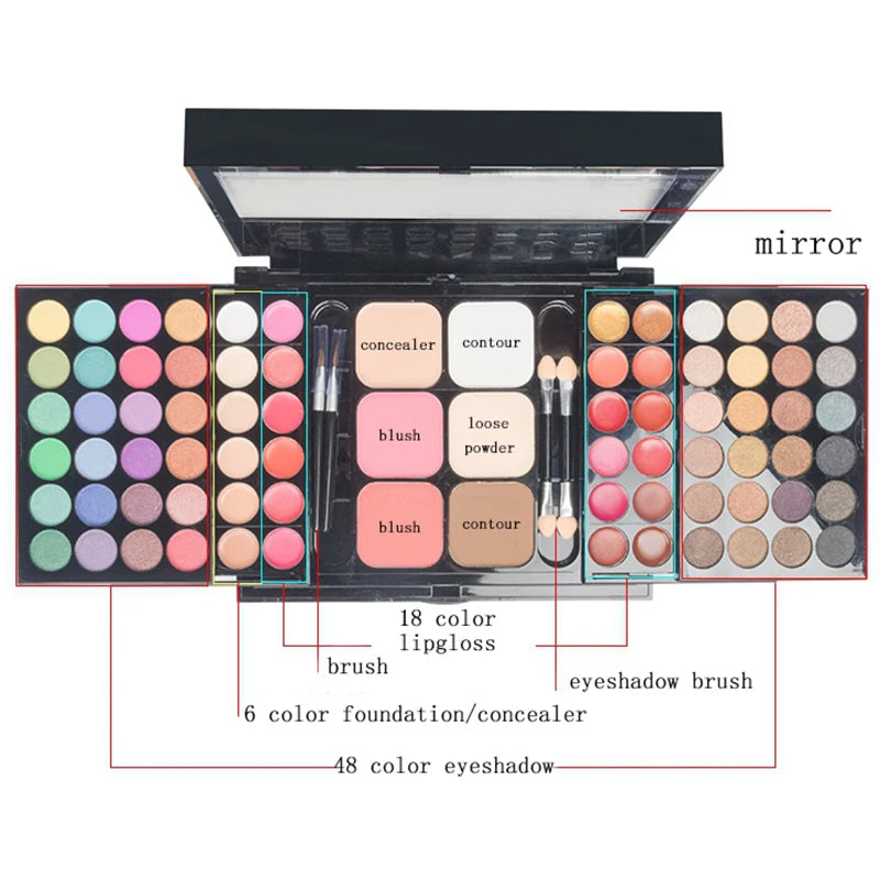 Glitter Eyeshadow Palette Matte