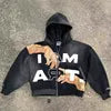 Oversized Zip up Hoodie Men
