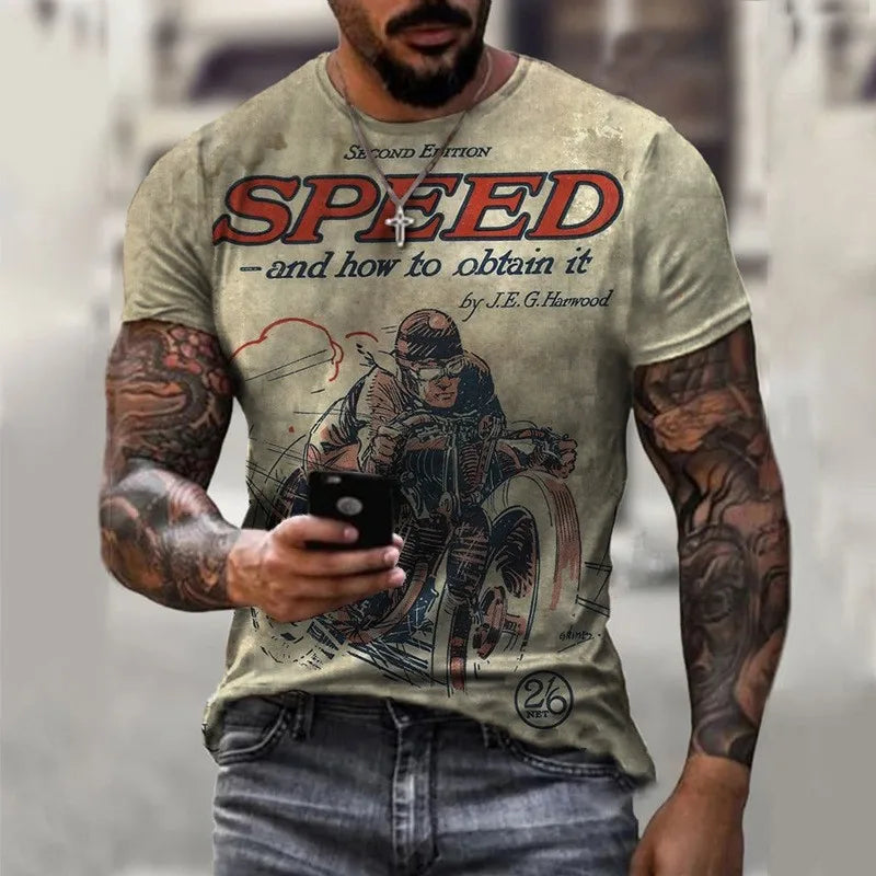 T-shirt Anime Print Men