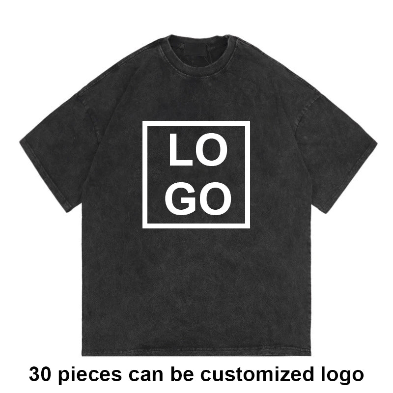 Streetwear T-shirt 230gsm Heavy Weight Cotton Oversized T Shirt Men