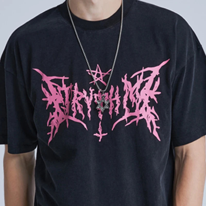 Streetwear T-shirt 230gsm Heavy Weight Cotton Oversized T Shirt Men