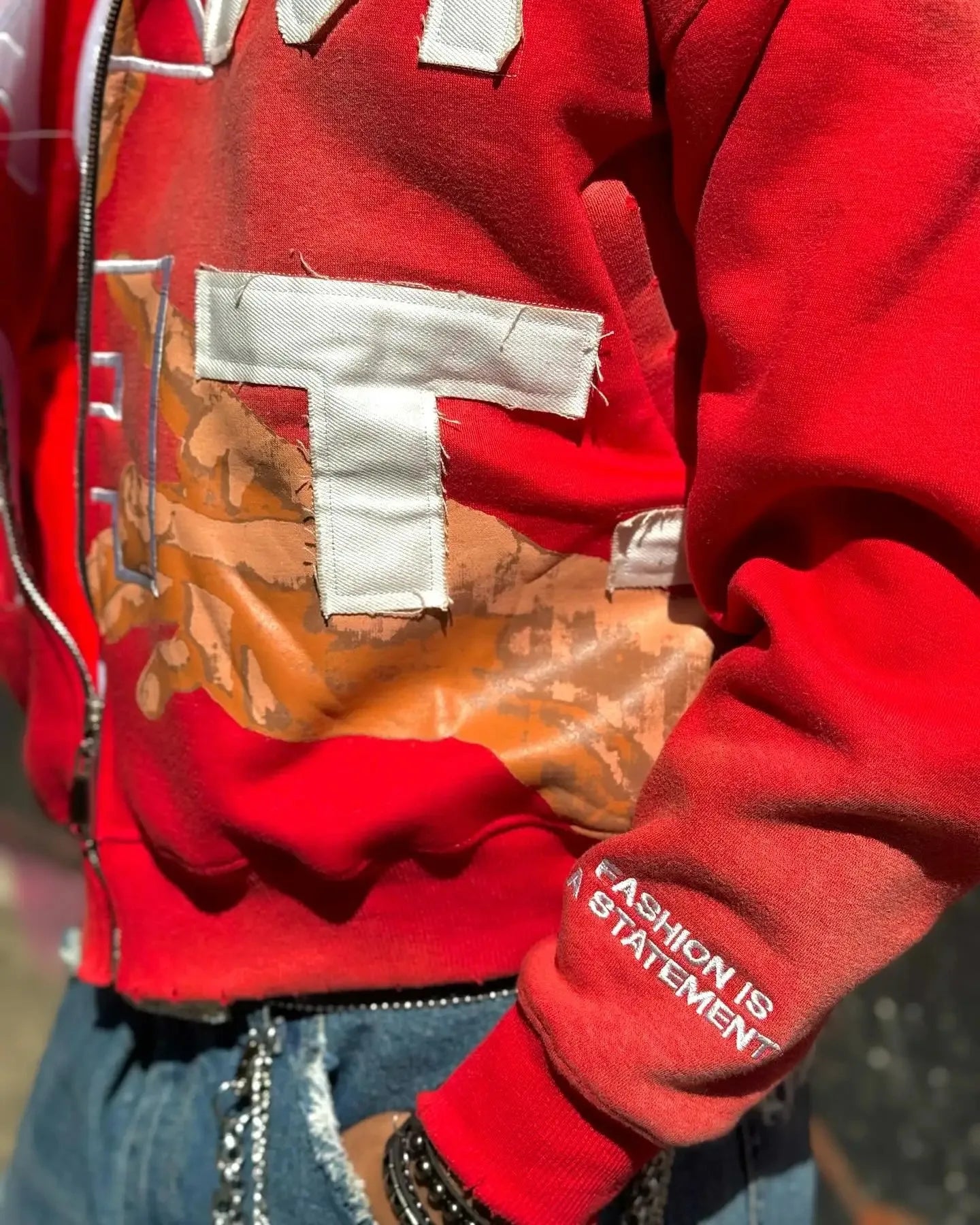 Oversized Zip up Hoodie Men