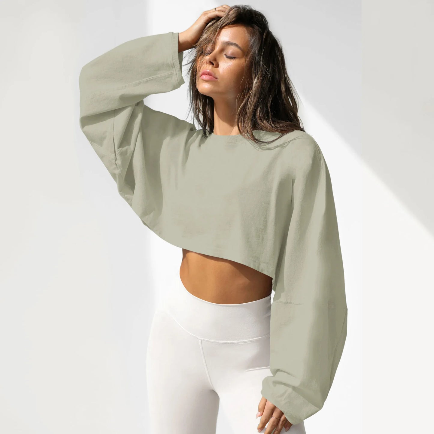 Oversized Drop Shoulder Hoodie for Women