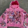 Oversized Zip up Hoodie Men
