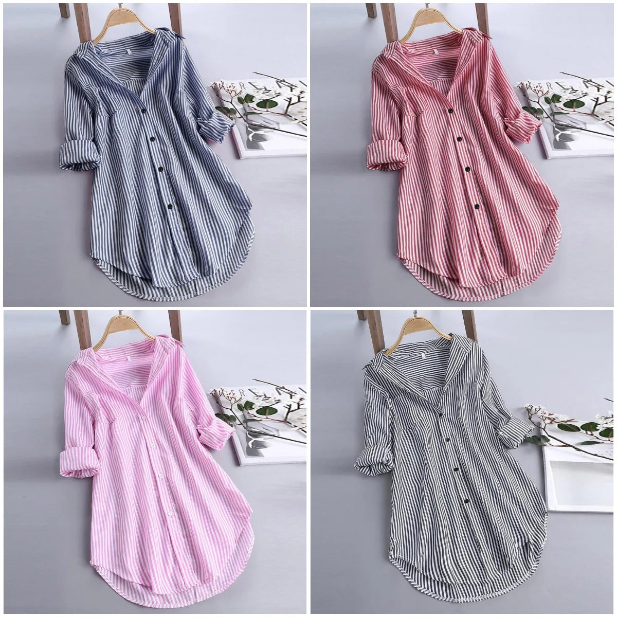 Women Tunic Oversized Shirts