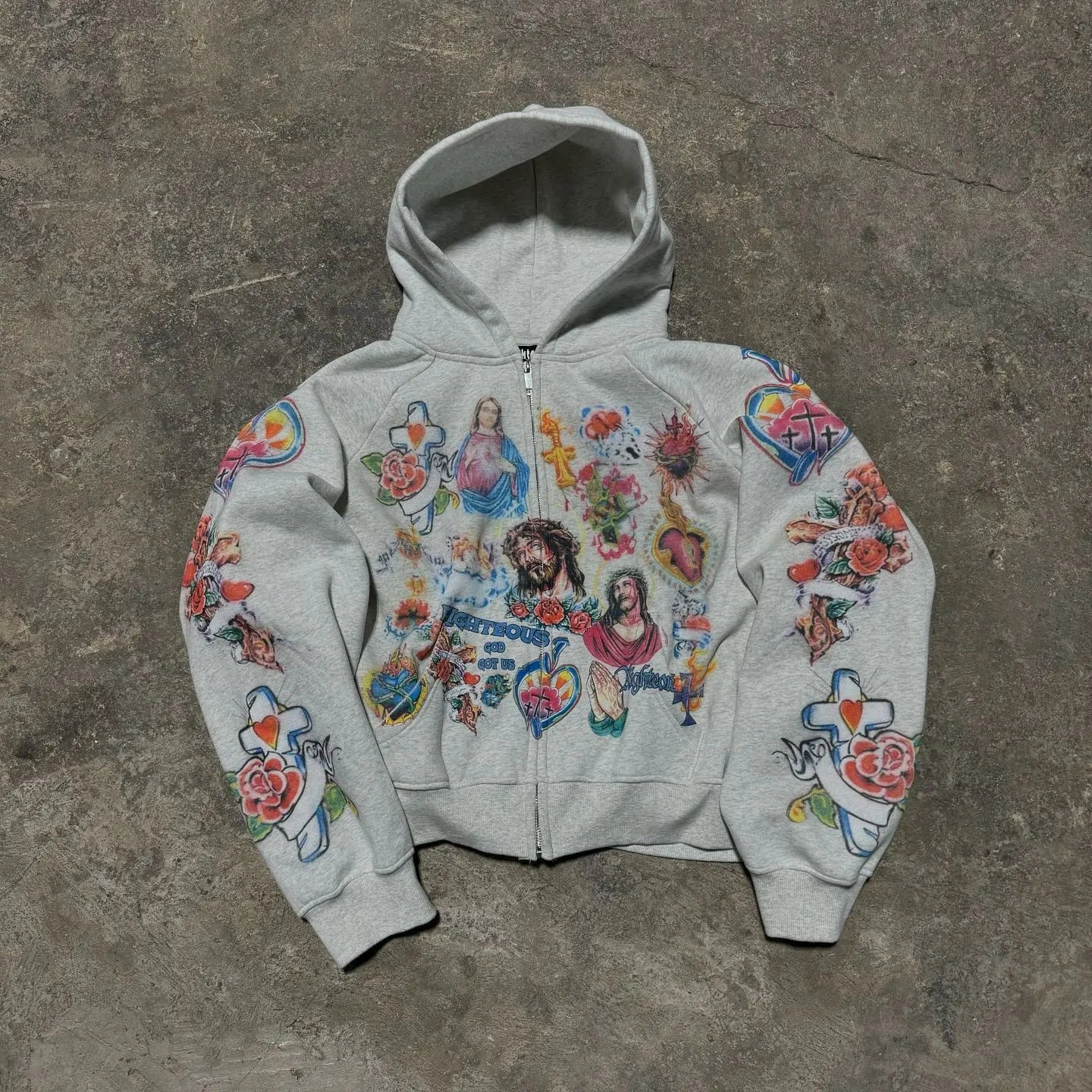 Oversized Zip up Hoodie Men
