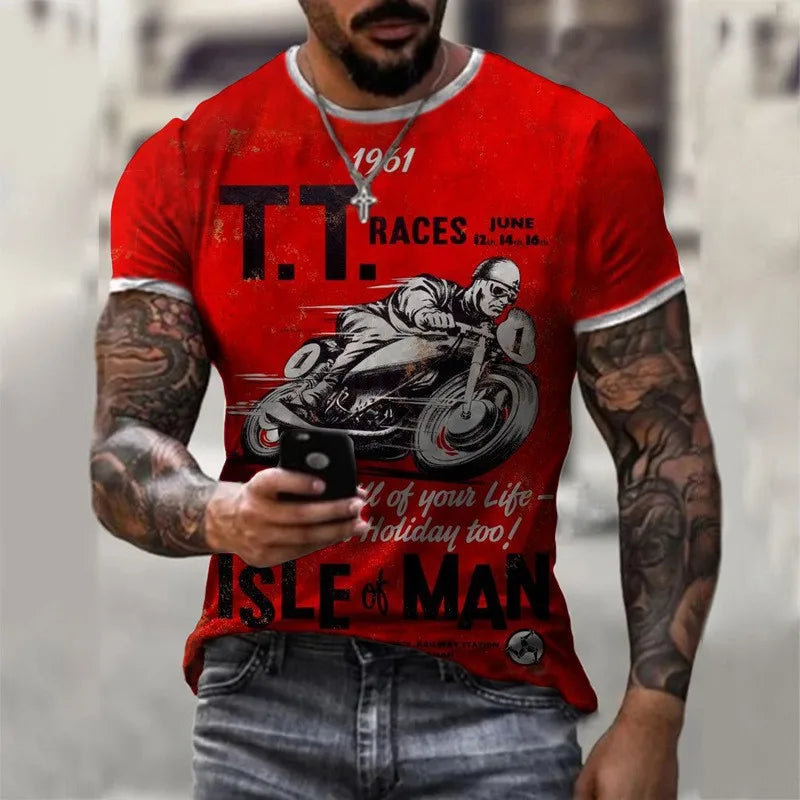 T-shirt Anime Print Men