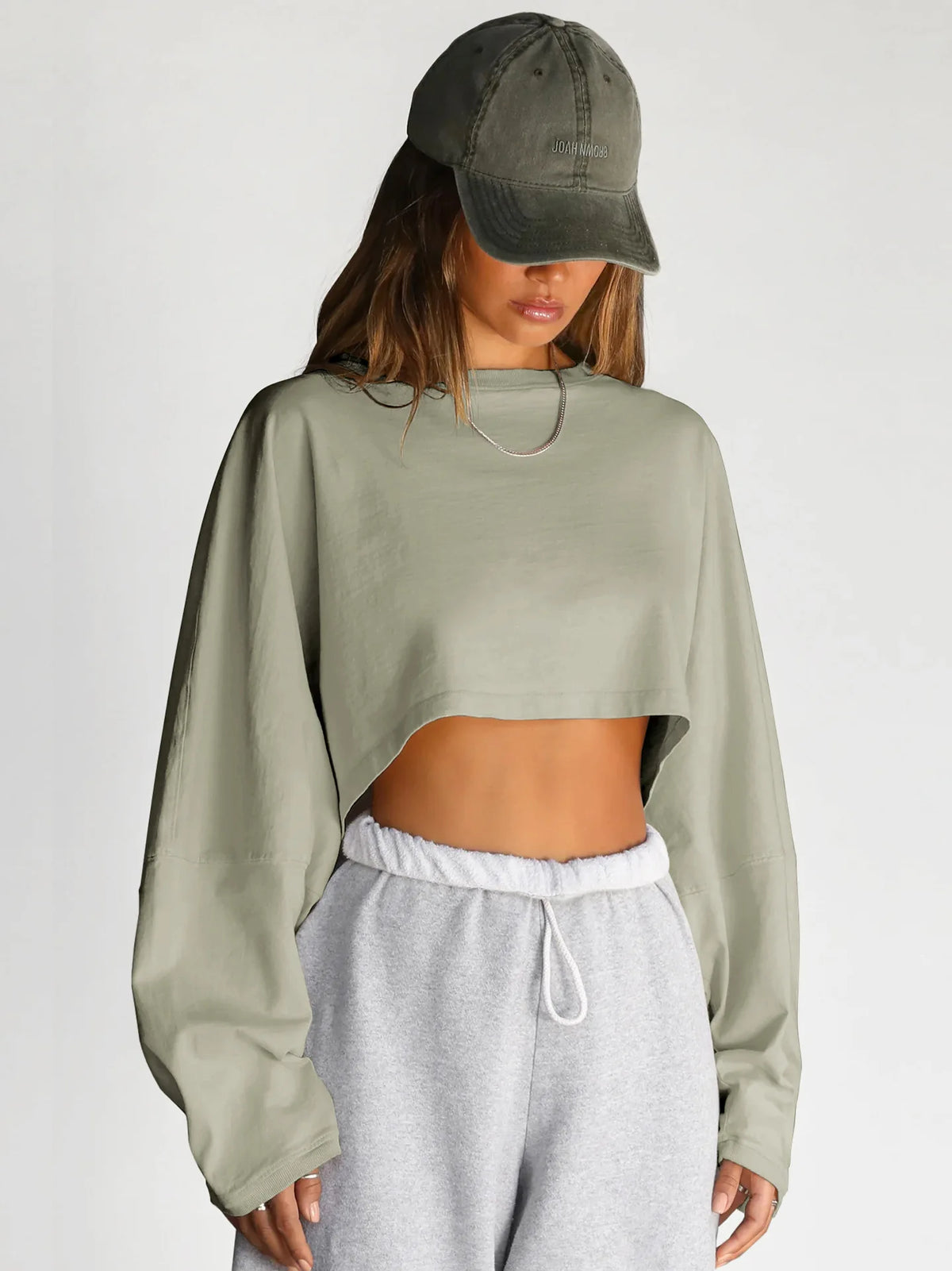 Oversized Drop Shoulder Hoodie for Women