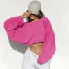 Oversized Drop Shoulder Hoodie for Women