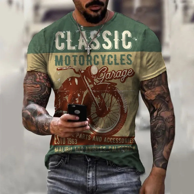 T-shirt Anime Print Men