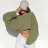 Oversized Drop Shoulder Hoodie for Women