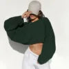 Oversized Drop Shoulder Hoodie for Women