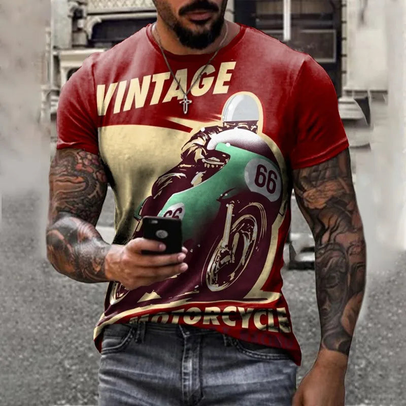 T-shirt Anime Print Men